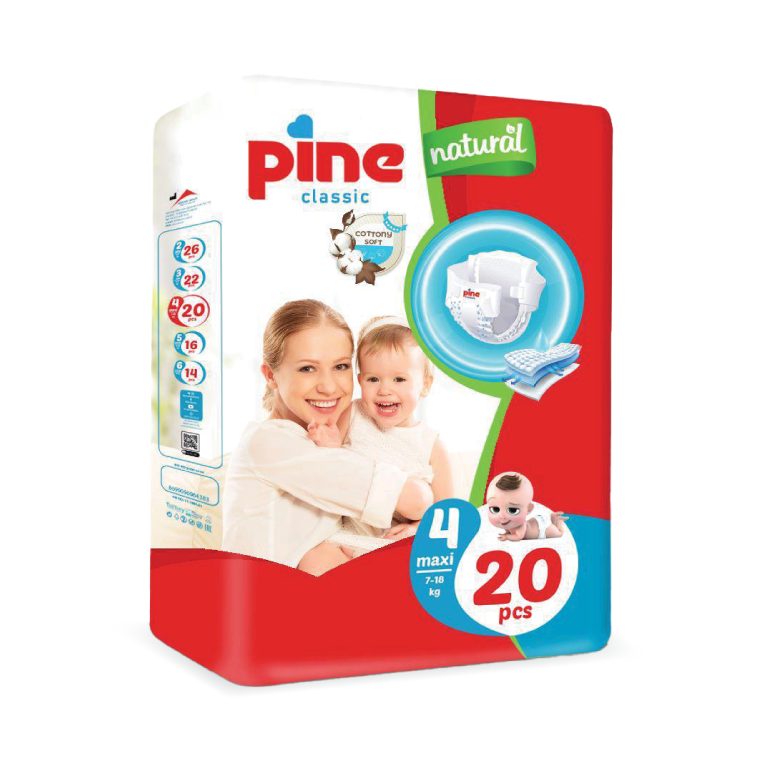 pine-classic-diapers-4maxi-20pcs Pine Classic Diapers in Jordan