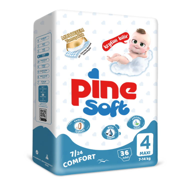 pine-soft-diapers-4maxi-36pcs فوط باين سوفت 